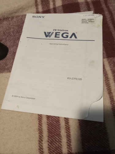 Sony trinitron wega - fd,