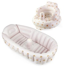 Lot de 2 baignoires gonflables et sièges pour bébé à partir de 3 mois et plus...