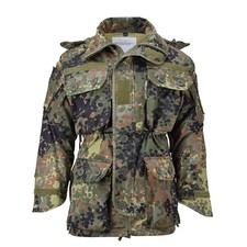 TACGEAR Veste Smock Commando Militaire Ripstop Zip Intégral Camo Flecktarn