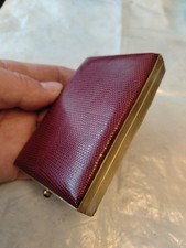 Vintage boîte à cigarettes et briquet à essence , métal, Cuir,bon état.