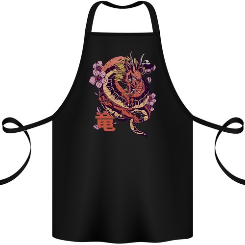 Tablier coton dragon - tablier,