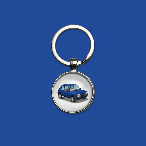 Porte clés peugeot - peugeot, bleue
