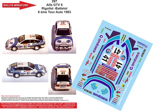 Decals ref 0297 alfa - decals, 1/24