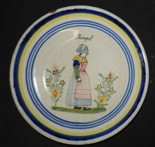 Assiette ancienne - Faïence