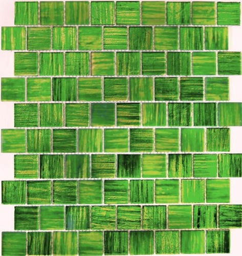 Mosaïque miroir vert - mosaïque,
