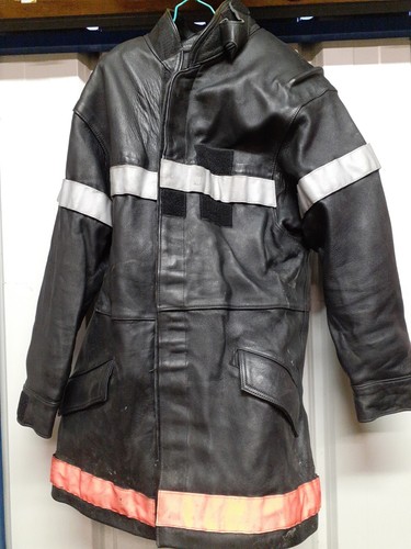 Veste cuir pompier 96m - cuir,