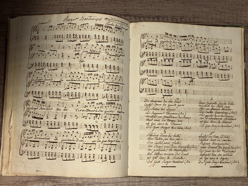 Cahier manuscrit partitions - cahier, de
