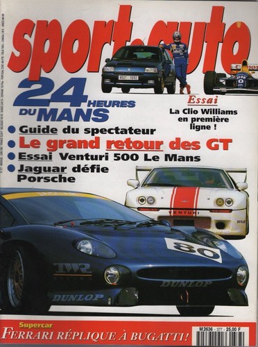 Sport auto 377 1993 - 1993, venturi