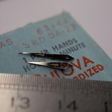 Aiguille heure minute - BULOVA 9AS N°63-64 SRD DA-23 Acier [NOS] (Watch hands)