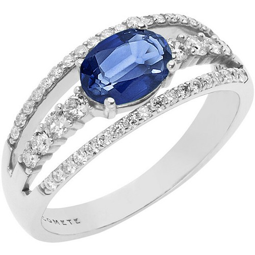 Bague blanc diamants - blanc, et