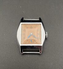 montre art deco mecanique 1930 1940 NOS à reviser chromée 25mm B18