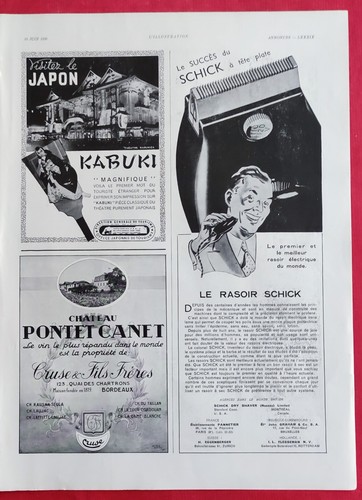 Publicité presse 1939 japon - presse,