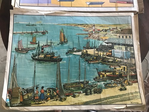 Ancienne affiche scolaire - affiche,