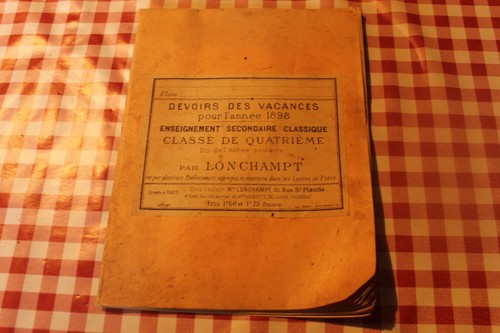 Ancien cahier devoir - ancien,
