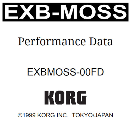 Korg exb moss performance data - korg, exb-moss