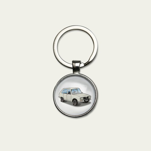 Porte clés r16 blanche - porte-clés, tx