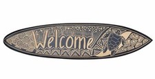 Bienvenue Décoration Planche De Surf 100Cm Avec Motif Tortue En Bois Dur