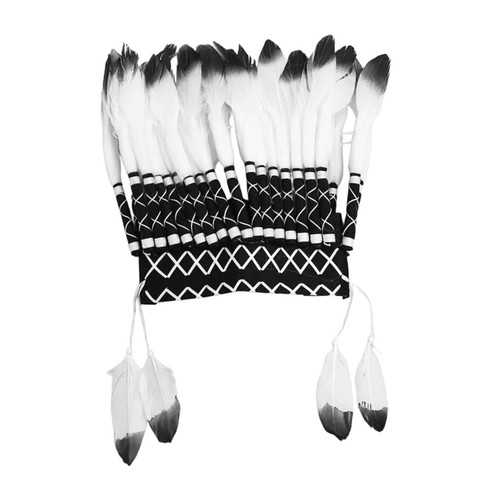 Chapeau indien plumes - indien, en