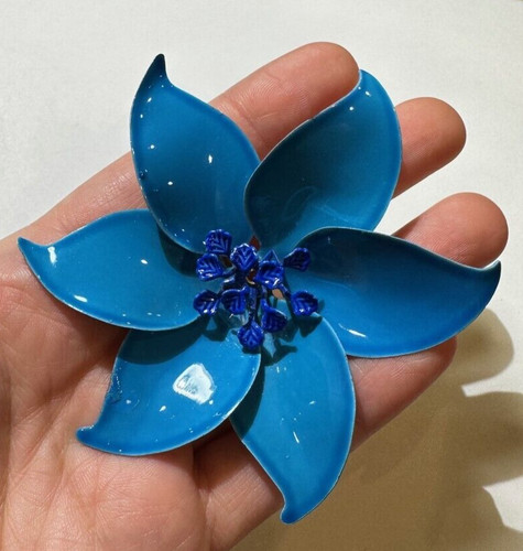 Broche vintage émaillée - broche,