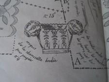 N°96 ANCIEN PATRON LA POUPEE MODELE 45CM CHEMISETTE PARAPLUIE & FICHU  1873