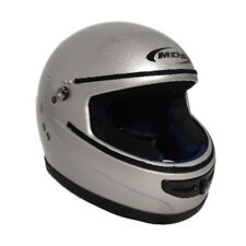 MDS Casque Intégral Vintage Moto De Route Homologué Monocouleur