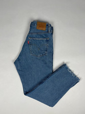 jeans levis 501 vintage taille haute strait ourlet frange y2k W27 L28