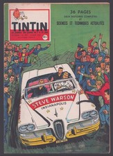 LE JOURNAL TINTIN N°491 . 1958 + COUVERTURE GRATON / MICHEL VAILLANT .