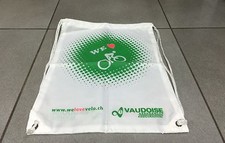 SACOCHE MUSETTE VERTE VELO CYCLISME SPONSOR VAUDOISE TOUR DE SUISSE RARE N°3