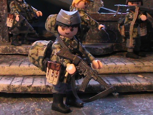 Playmobil custom sous officier - playmobil, sous-officier