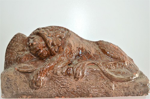 Ancienne statue terre cuite - terre,