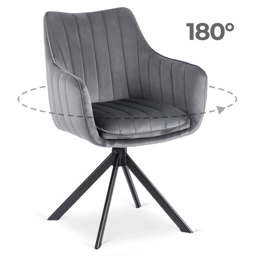Fauteuil pivotant rembourré