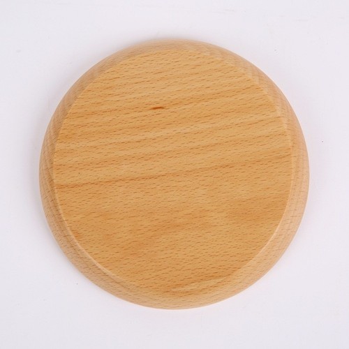 Plateau plat rond - en, bois