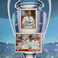 Merlin's England 2004 #28 #75 WAYNE ROONEY RC ROOKIE BIG & SIGNATURE no Panini