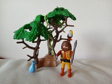 lot PLAYMOBIL décor arbre jungle , oiseaux,personnage sarcophage, squelettes 