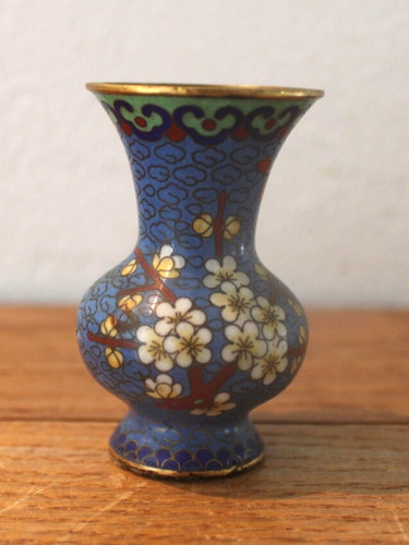 Joli mini vase cloisonné - mini,