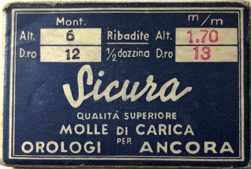 Sicura 1 ressort - sicura, [