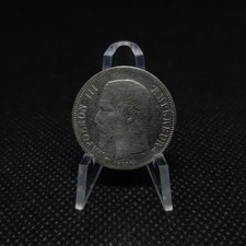 1 franc France 1858 - Napoléon III, tête nue, atelier A, TB+,  sous pochette