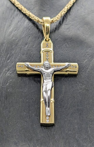 Pendentif croix 585 - pendentif, 585/14k