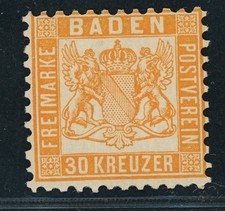 Baden Michel Numéro 22a MNH