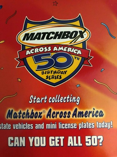 Matchbox across america 50th - matchbox,