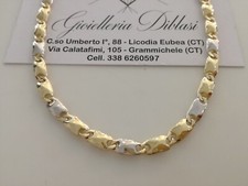 18K OR JAUNE BLANC Ras Du Cou