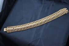 Bracelet en or jaune 18k, maille américaine