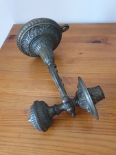 Rare bougeoir de bateau XIXe à suspendre à balancier en bronze 12x26 cm debout