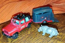 Majorette Jeep Wrangler Animal Doctor + Remorque et Hippopotame 