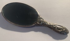 miroir face à main argent massif Bedo 900 turc orient décor Floral