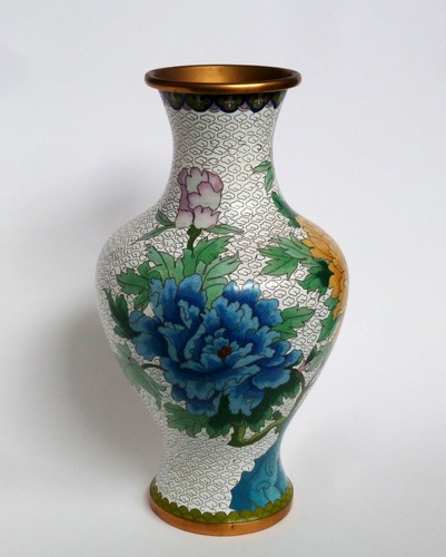 Vase chinois émail - vase,