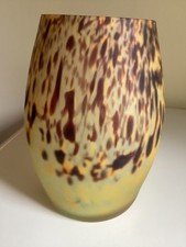 Grand vase en pâte de verre marmoréen signé muller frères luneville