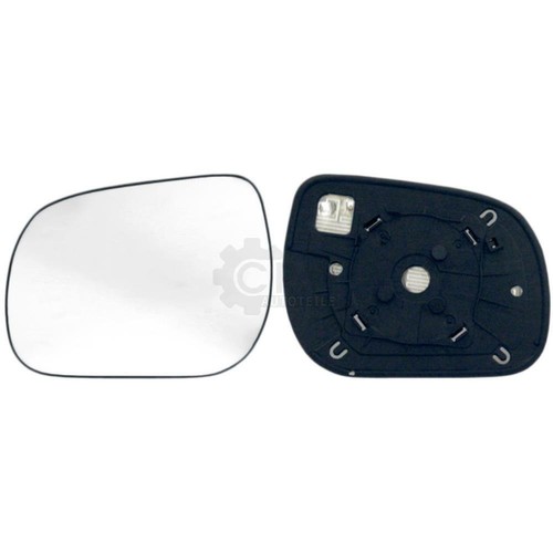 Verre miroir pied de - miroir, +