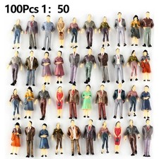 Figurines peintes multicolores passagers personnes coffre fort échelle 1:50 ABS