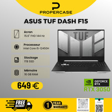 ASUS TUF DASH F15 FHD 144Hz | RTX 3050 | i5 12th Gen | 16 GB RAM | 1TB SSD |